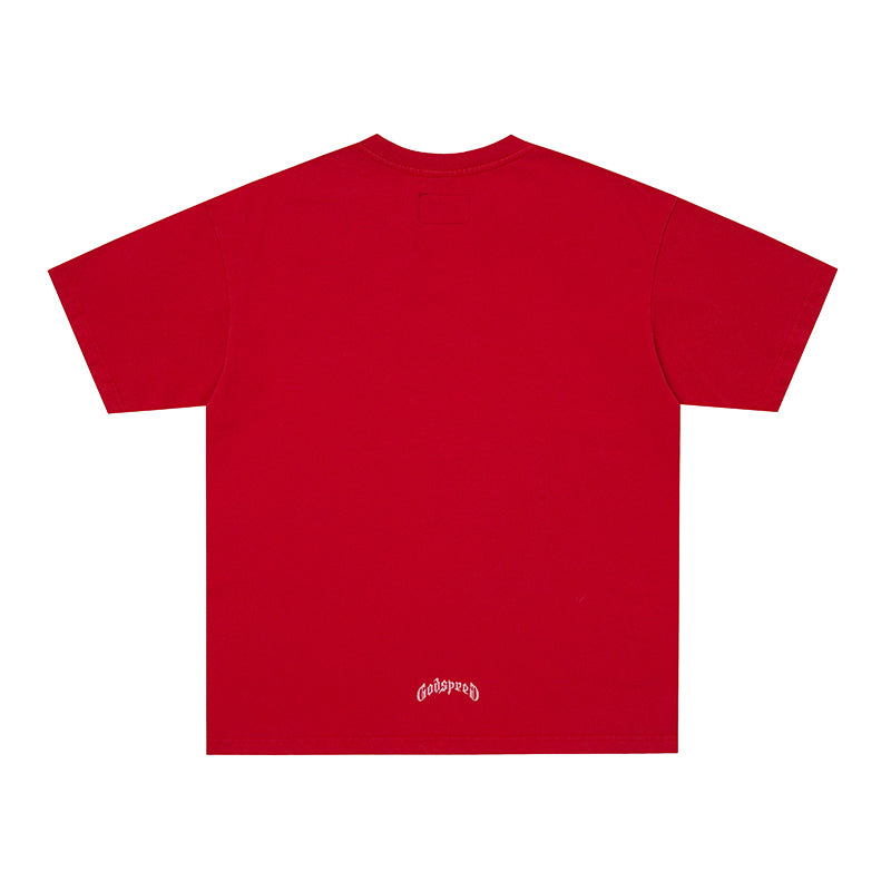 Godspeed Skull Graphic Short Sleeve T‑Shirt