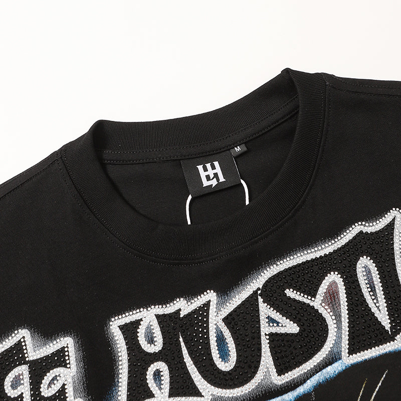 Life Hustlers Black Panther Graphic Black T‑Shirt