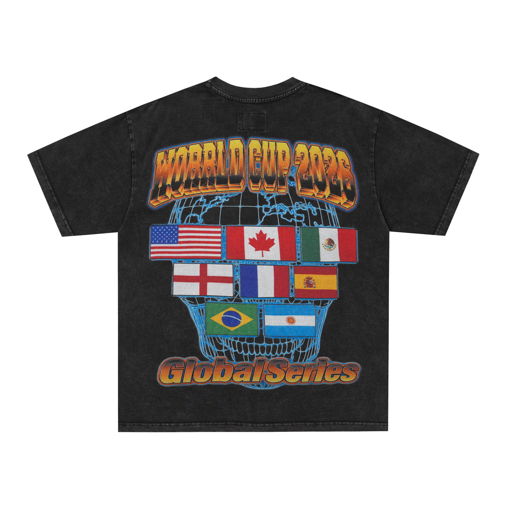 Godspeed Skull Flag Graphic T‑Shirt