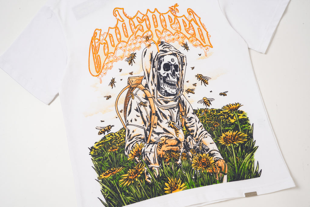 Godspeed Tiger Graphic White T‑Shirt