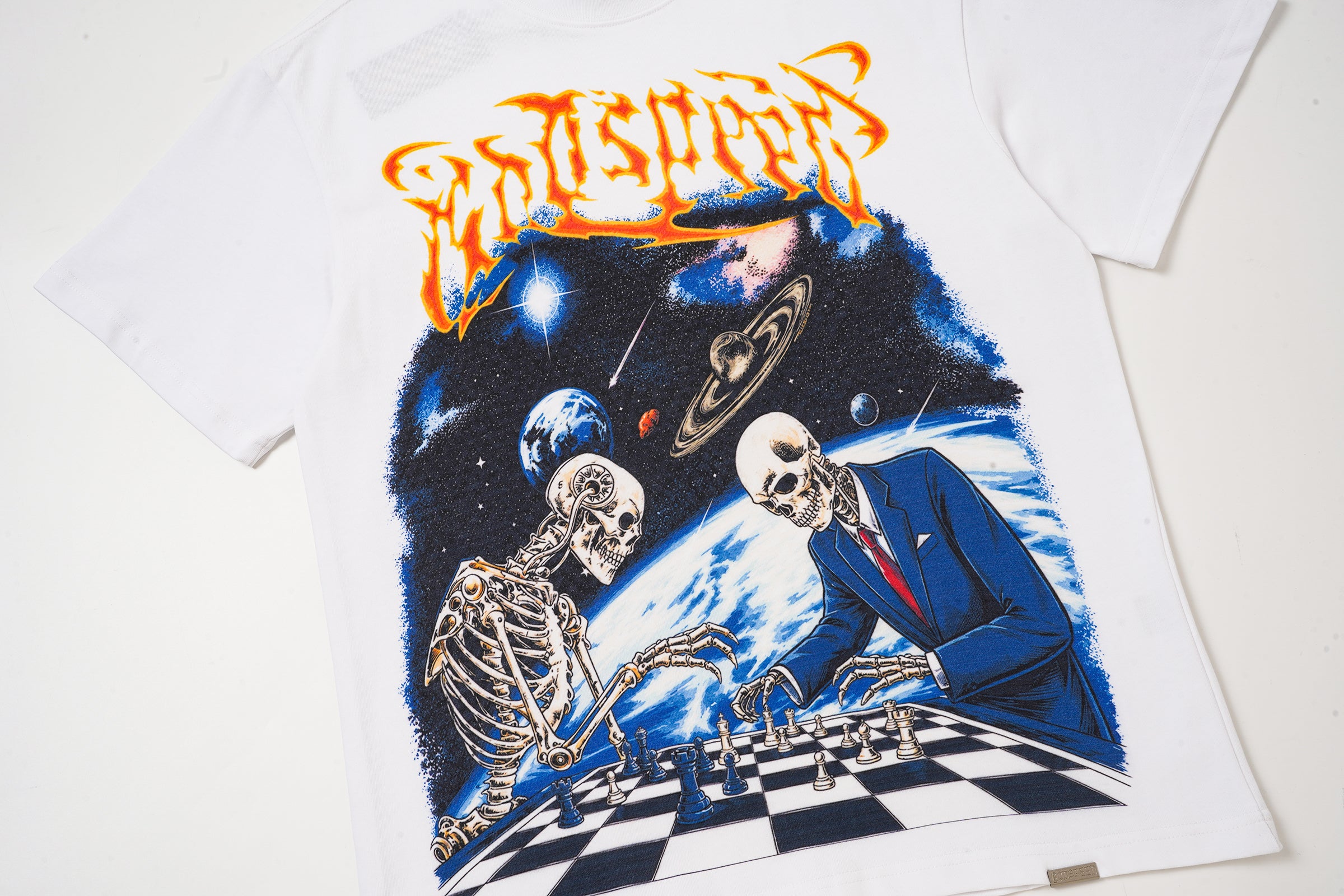 Godspeed Space Skull Graphic T‑Shirt
