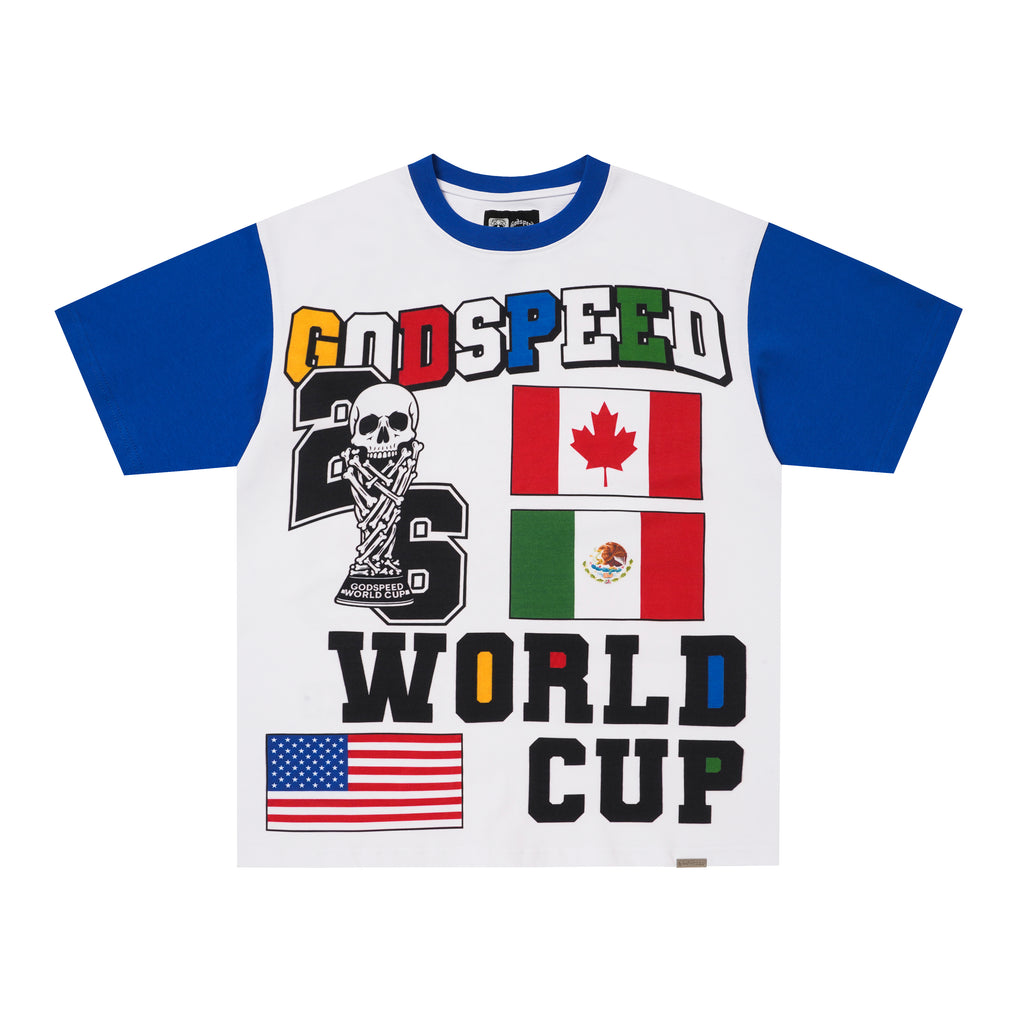 Godspeed World‑Cup Flag Print Raglan T‑Shirt