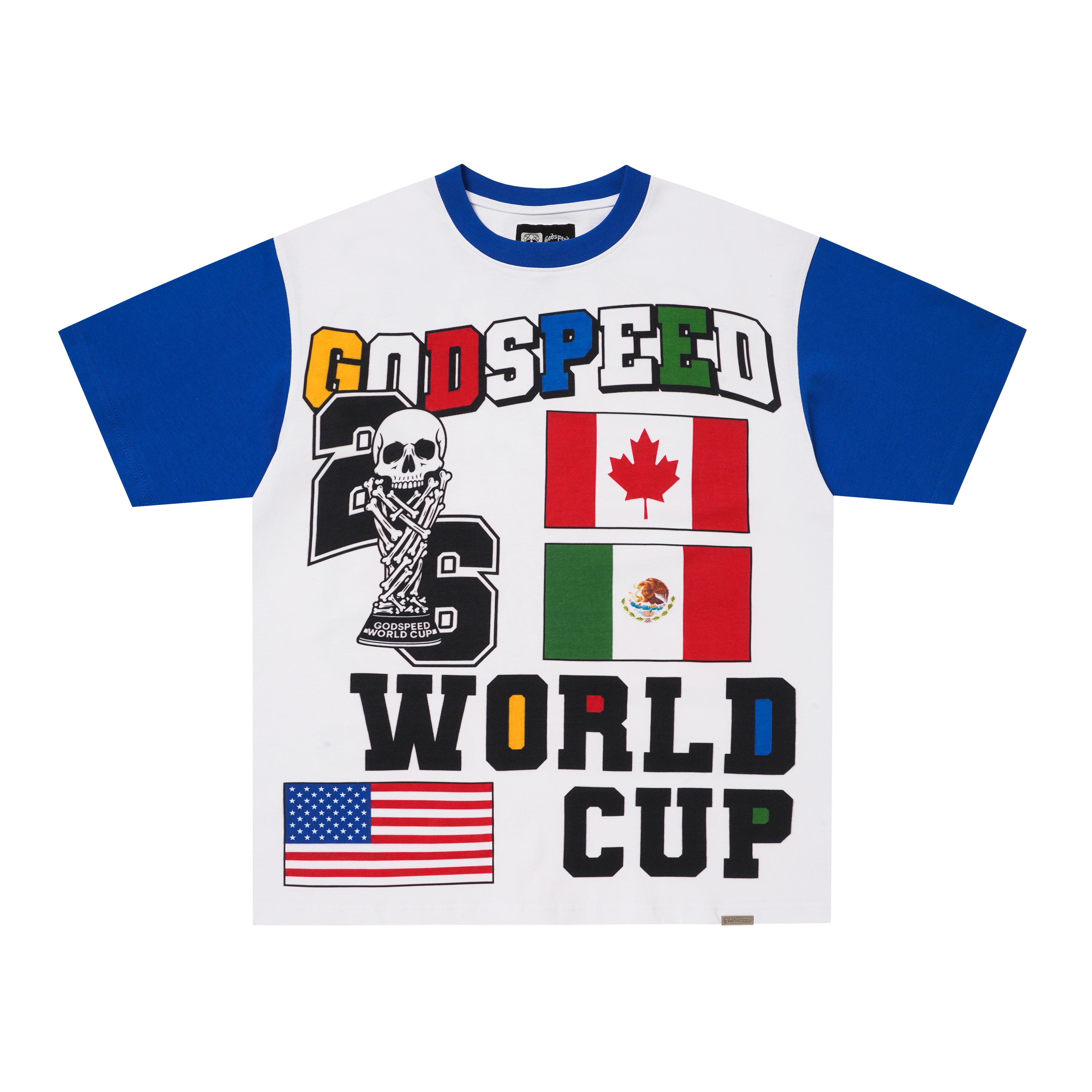 Godspeed World‑Cup Flag Print Raglan T‑Shirt