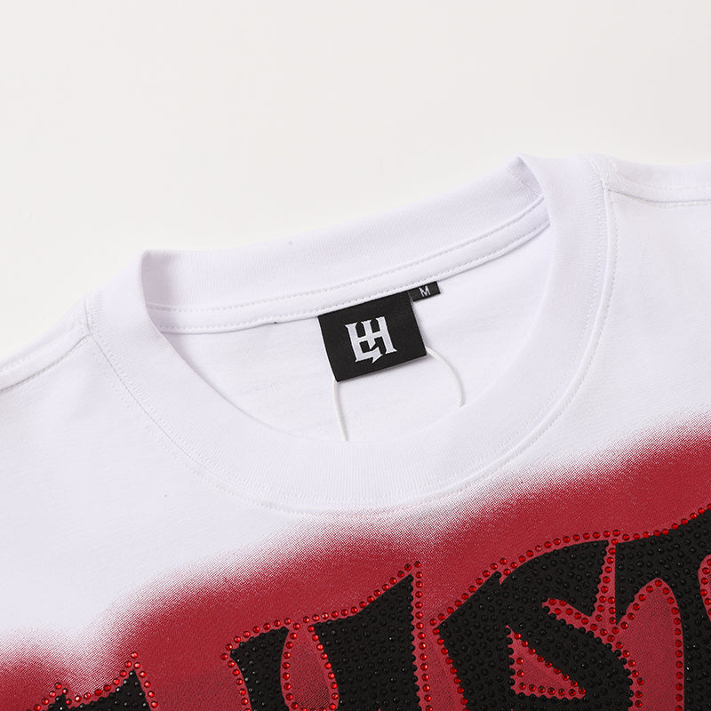 Life Hustlers Vintage Skull Graphic White T‑Shirt