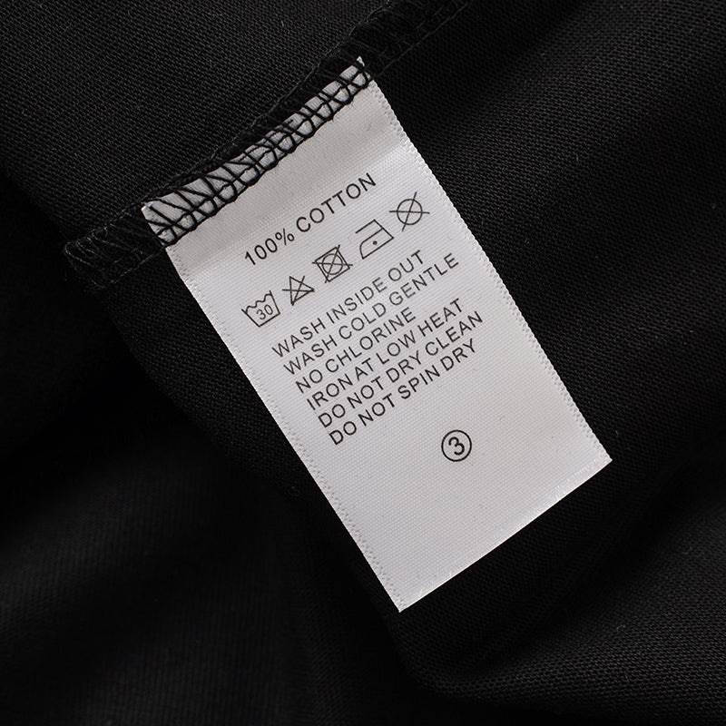 MIXED EMOTION Double‑Sided Graphic Black T‑Shirt
