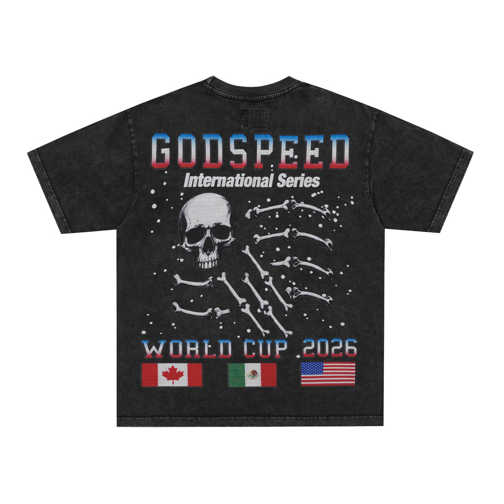 Godspeed Colour‑Skull Graphic T‑Shirt
