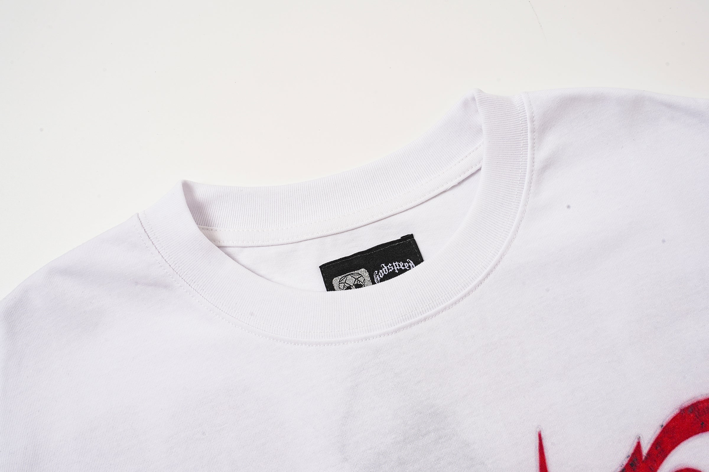 Godspeed Figure Letter Print T‑Shirt