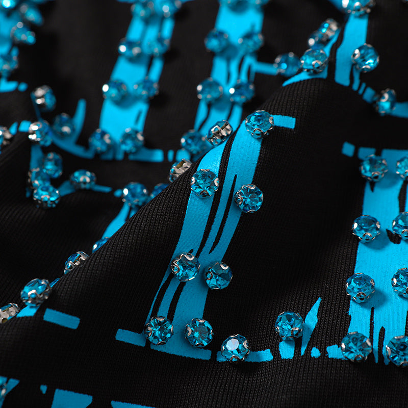 Life Hustlers Turquoise H‑Logo Black T‑Shirt