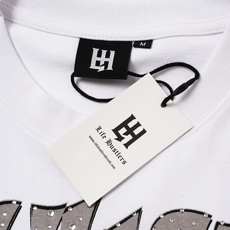 Life Hustlers Witch Graphic White T‑Shirt
