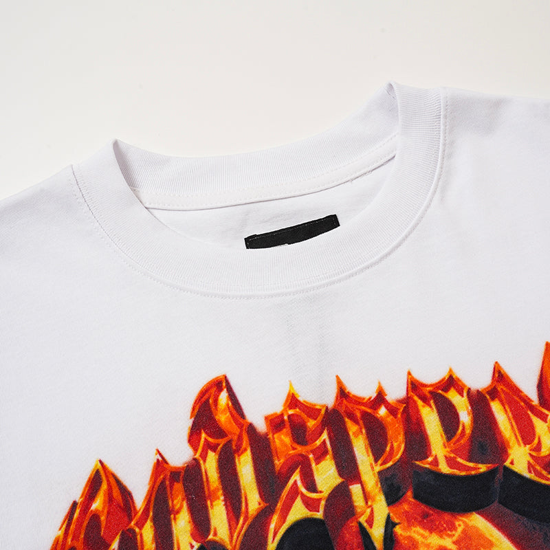 Godspeed Flame Skull Graphic T‑Shirt