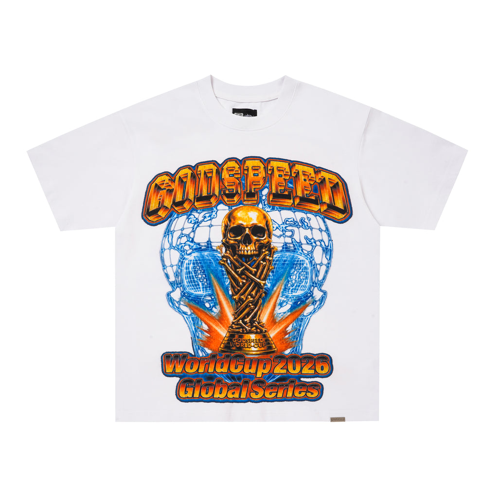 Godspeed Skull Flag Graphic T‑Shirt