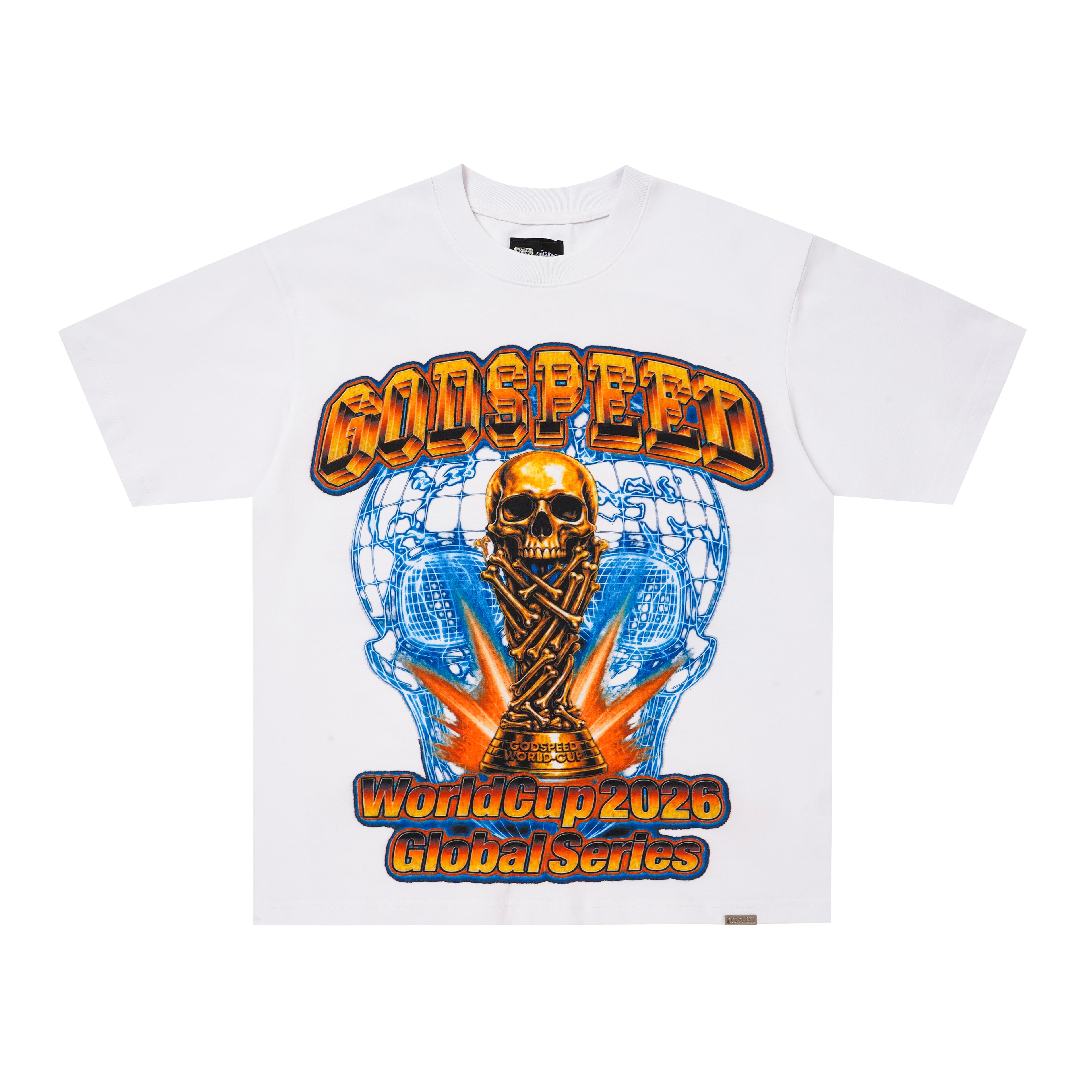 Godspeed Skull Flag Graphic T‑Shirt