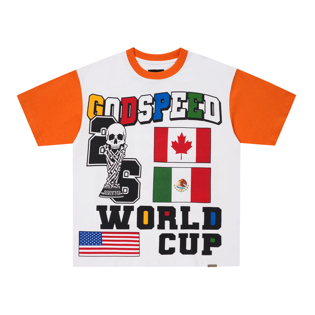 Godspeed World‑Cup Flag Print Raglan T‑Shirt