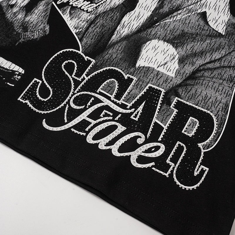Life Hustlers Raglan‑Sleeve Portrait Graphic Tee