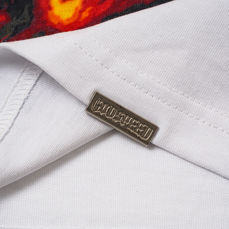Godspeed Hollywood Flame Print T‑Shirt