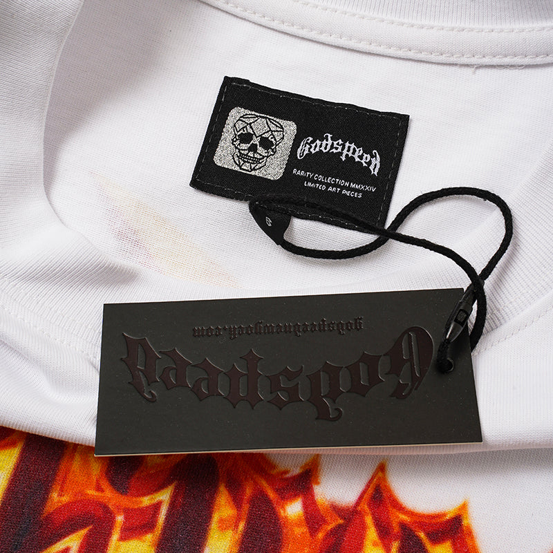 Godspeed Flame Skull Graphic T‑Shirt