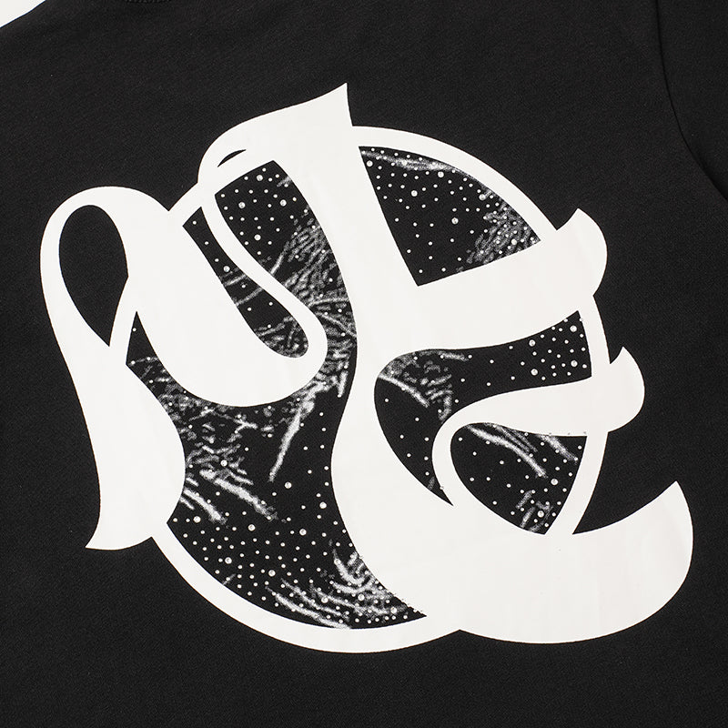 MIXED EMOTION Double‑Sided Graphic Black T‑Shirt