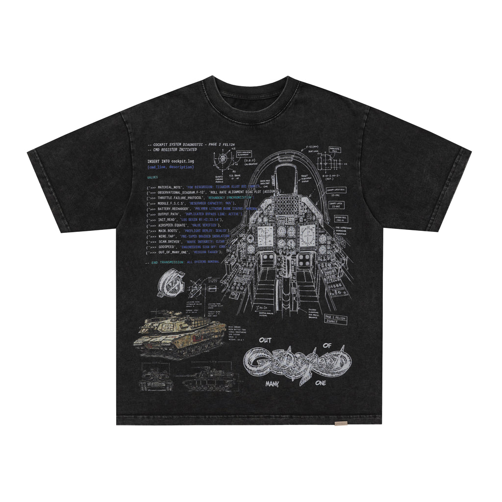 Godspeed Black Vintage‑Sketch Graphic T‑Shirt