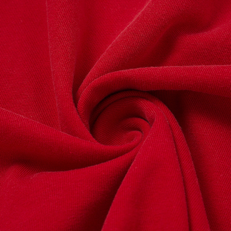 Godspeed Skull Print Red T‑Shirt
