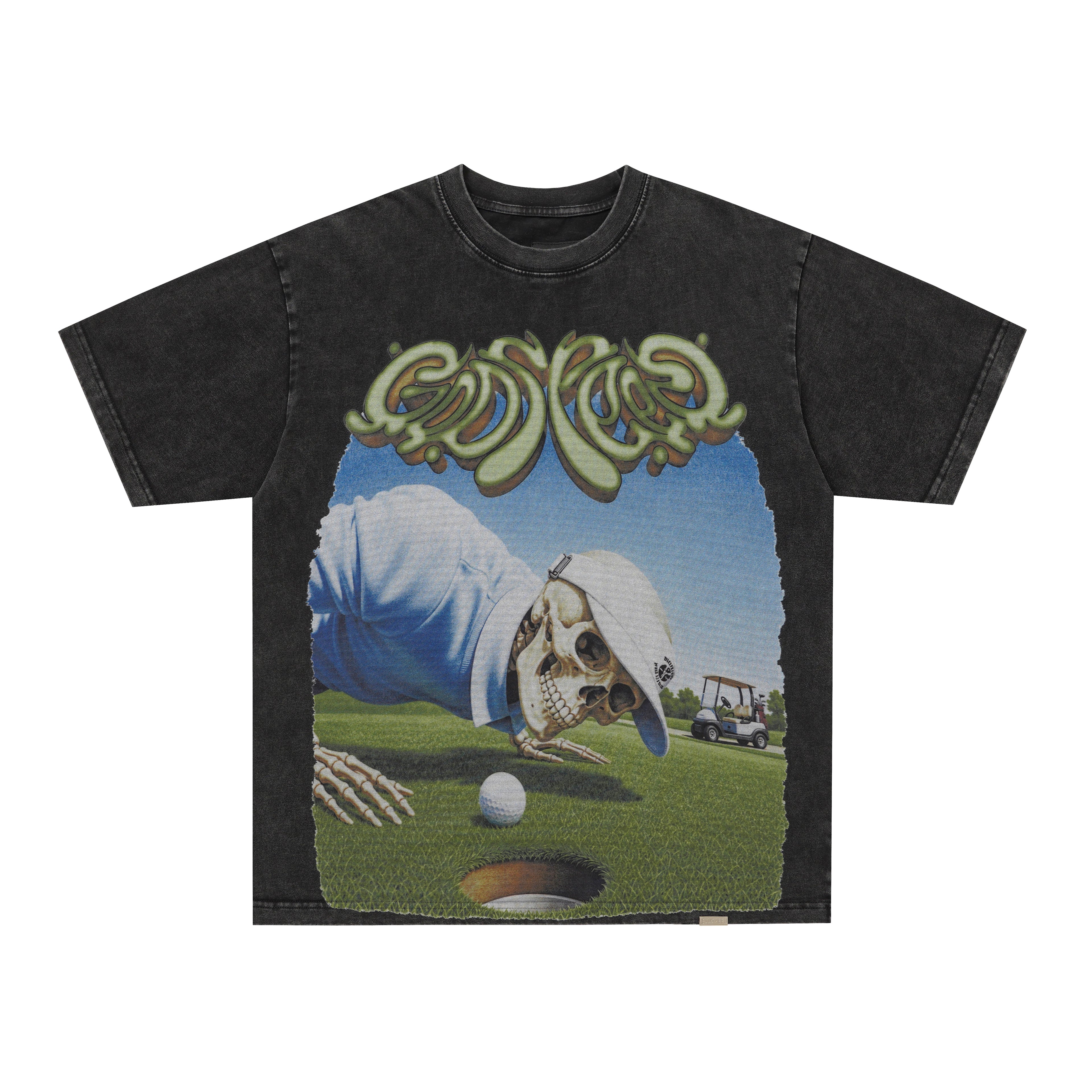 Godspeed Mountain Landscape Vintage Wash T‑Shirt