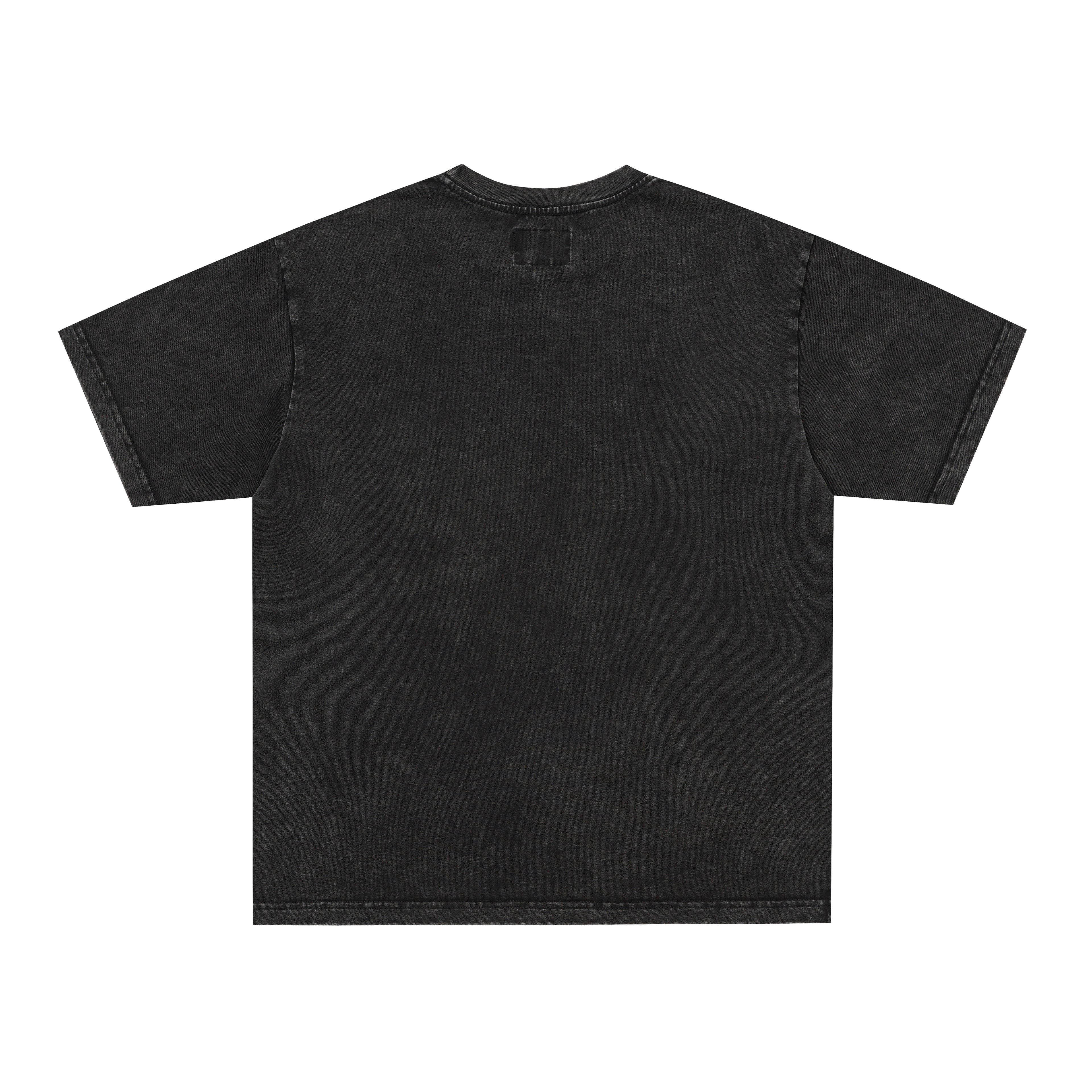 Godspeed Floral Skull Vintage Black T‑Shirt