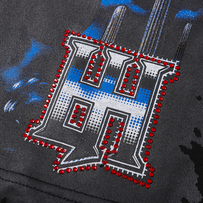 Life Hustlers Portrait Graphic Black Tee