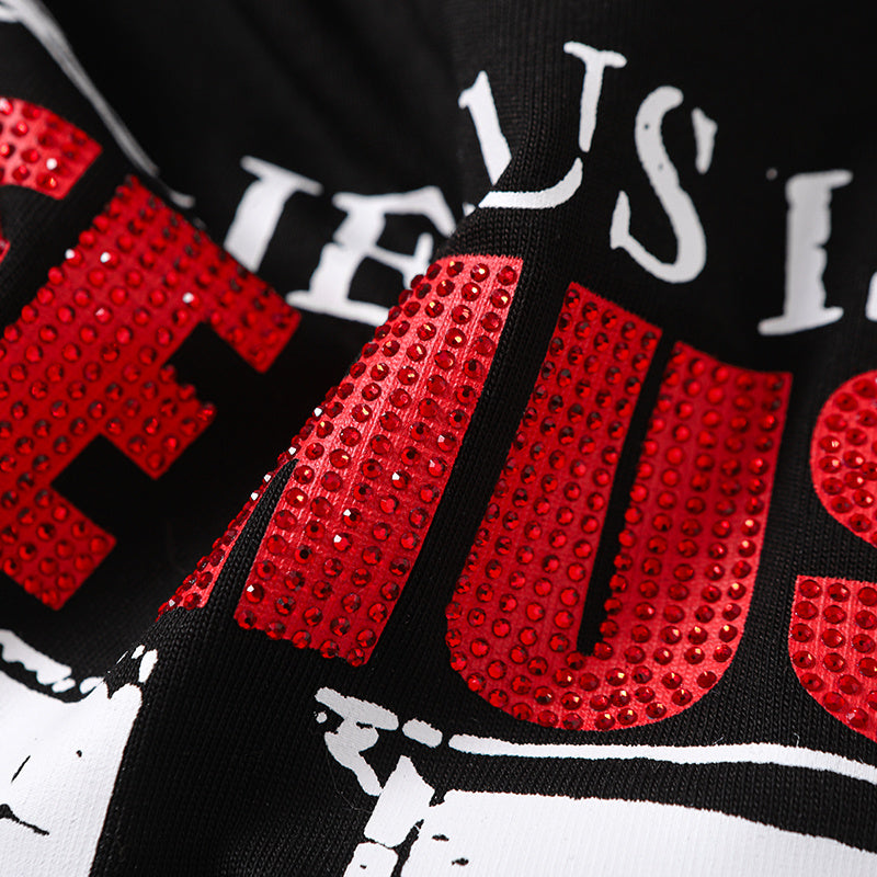 Life Hustlers Jesus Graphic Black Tee
