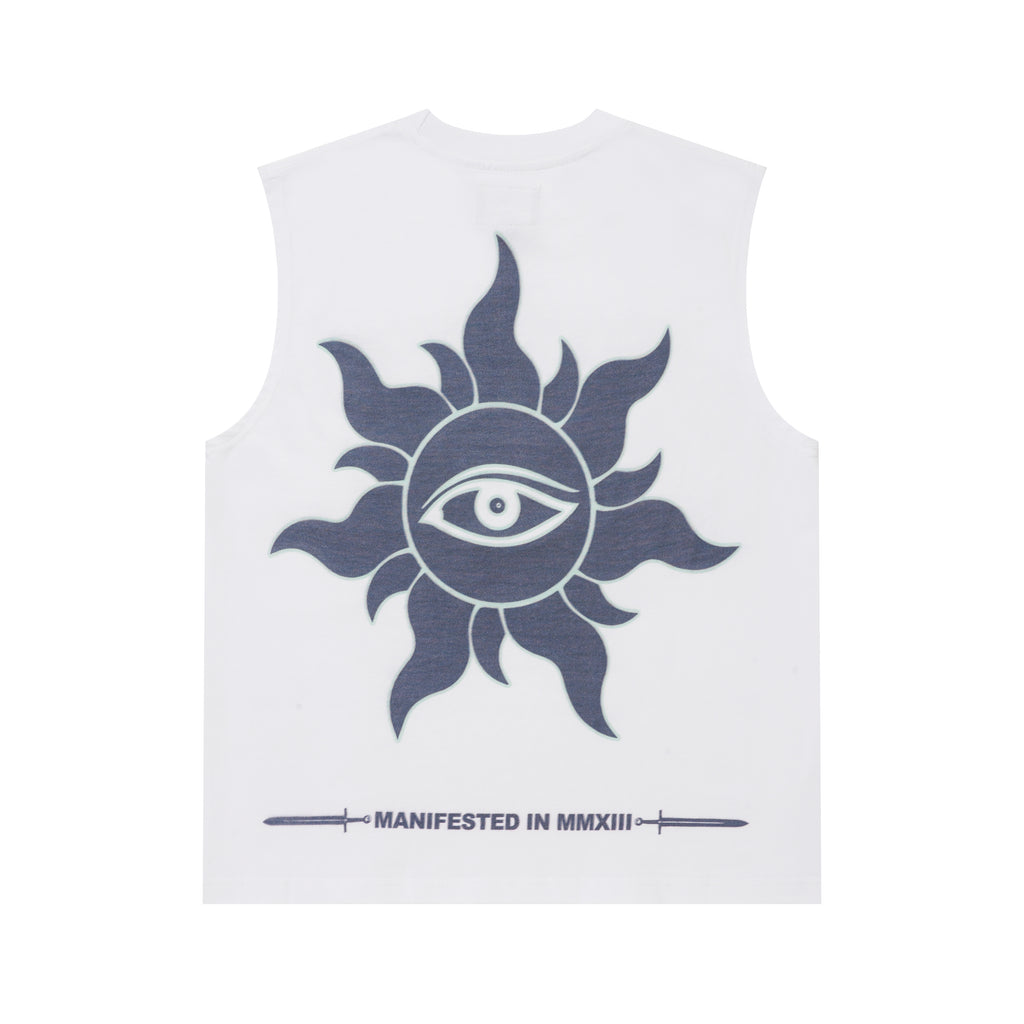 Godspeed Statue‑of‑Liberty Print White Tank Top