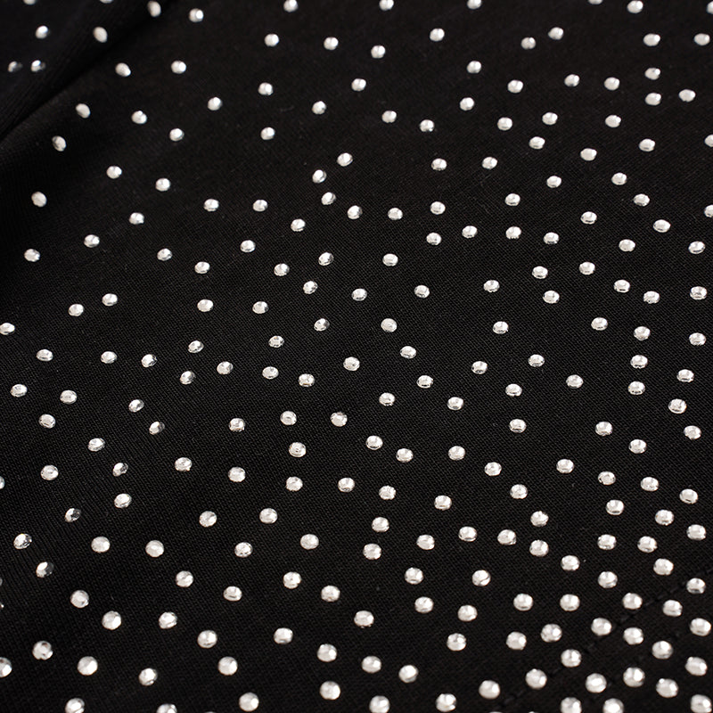 MIXED EMOTION Astronaut Rhinestone Black T‑Shirt
