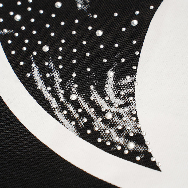 MIXED EMOTION Double‑Sided Graphic Black T‑Shirt