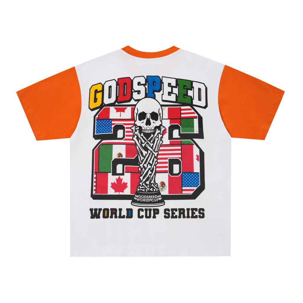 Godspeed World‑Cup Flag Print Raglan T‑Shirt