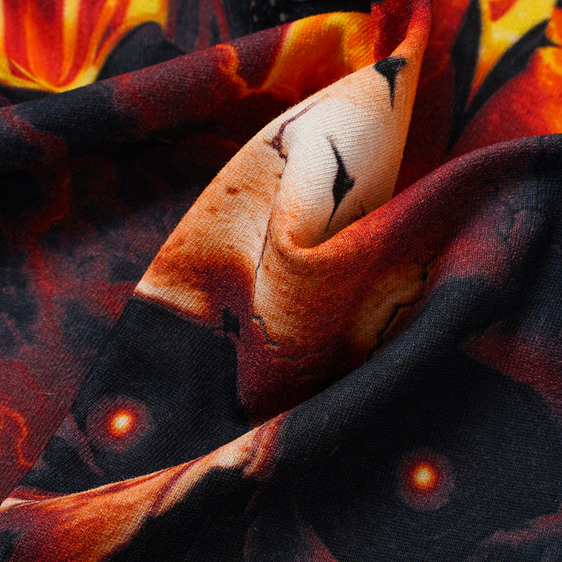 Godspeed Flame Skull Graphic T‑Shirt