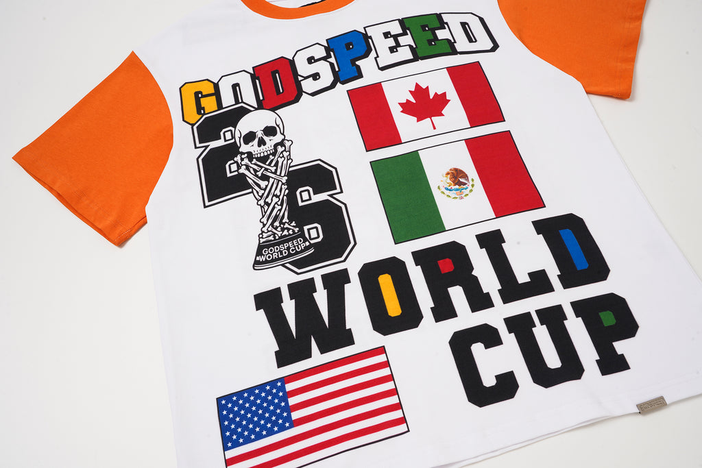 Godspeed World‑Cup Flag Print Raglan T‑Shirt