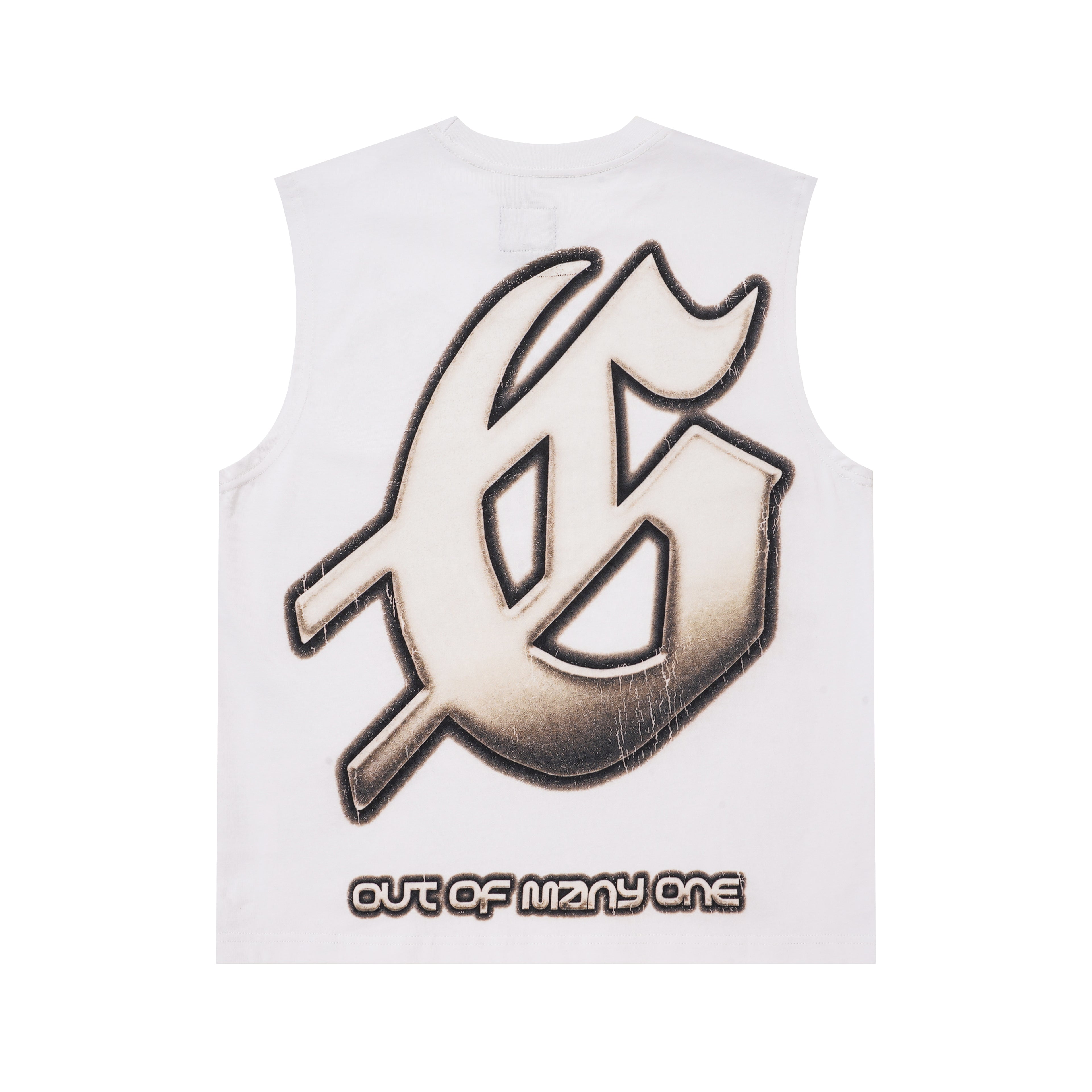 Godspeed Statue‑of‑Liberty White Sleeveless Tank Top