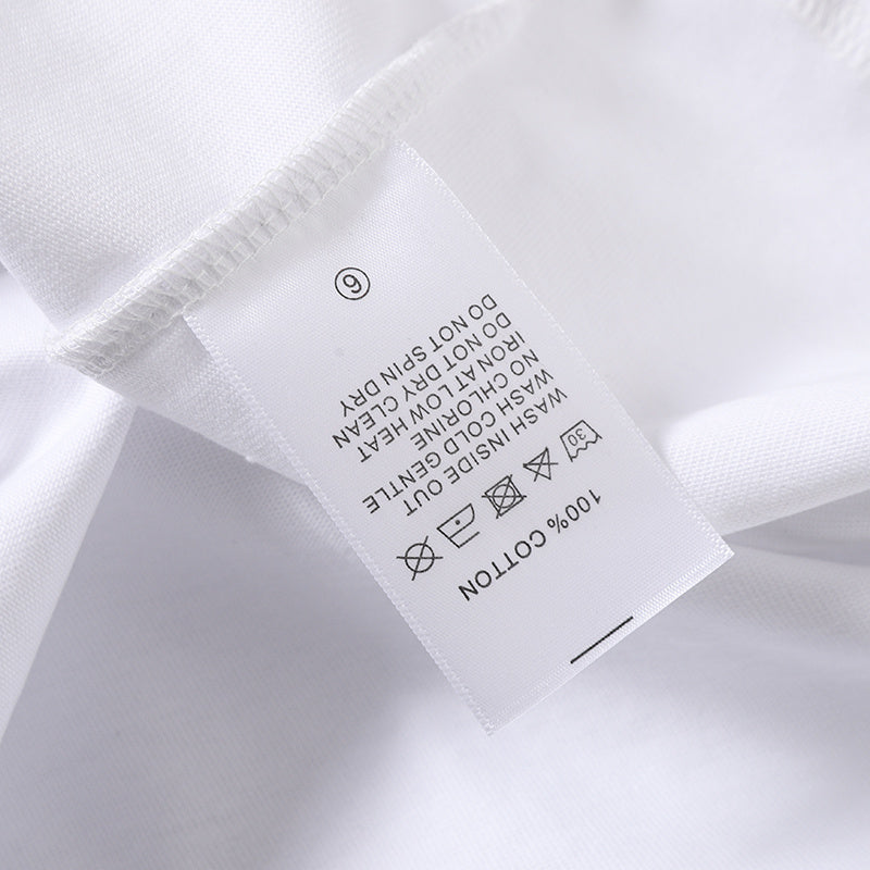 Life Hustlers White Distressed H‑Logo T‑Shirt