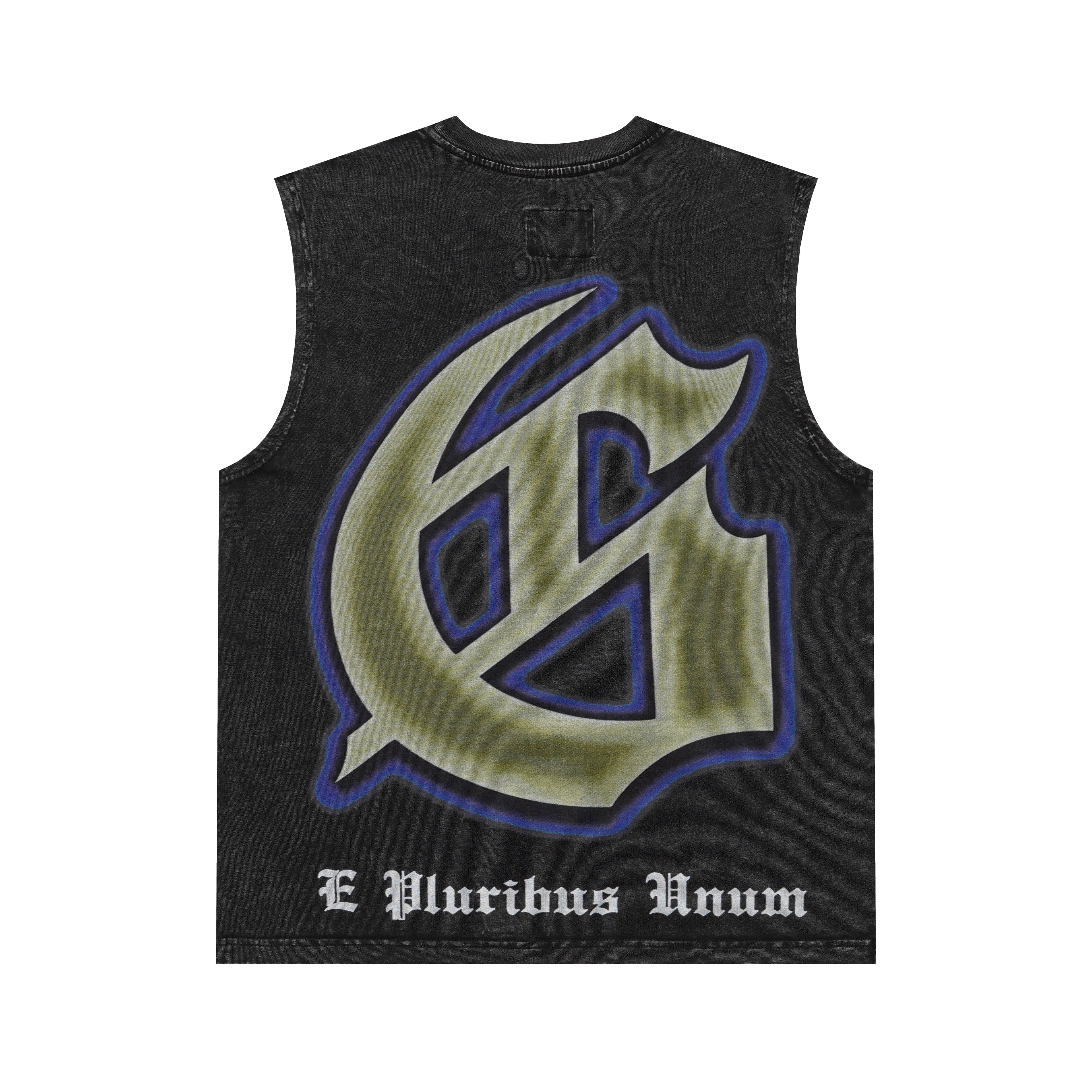 Godspeed Eagle Graphic Black Washed Tank Top