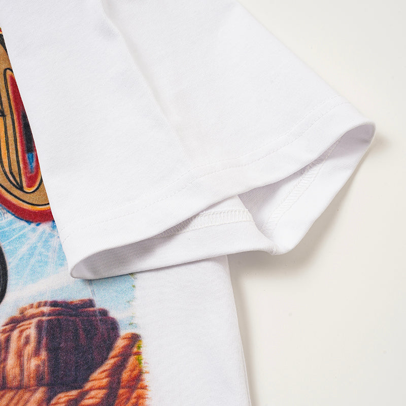 Godspeed Retro Car Scenery Graphic T‑Shirt