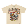 Godspeed Floral Skull White T‑Shirt