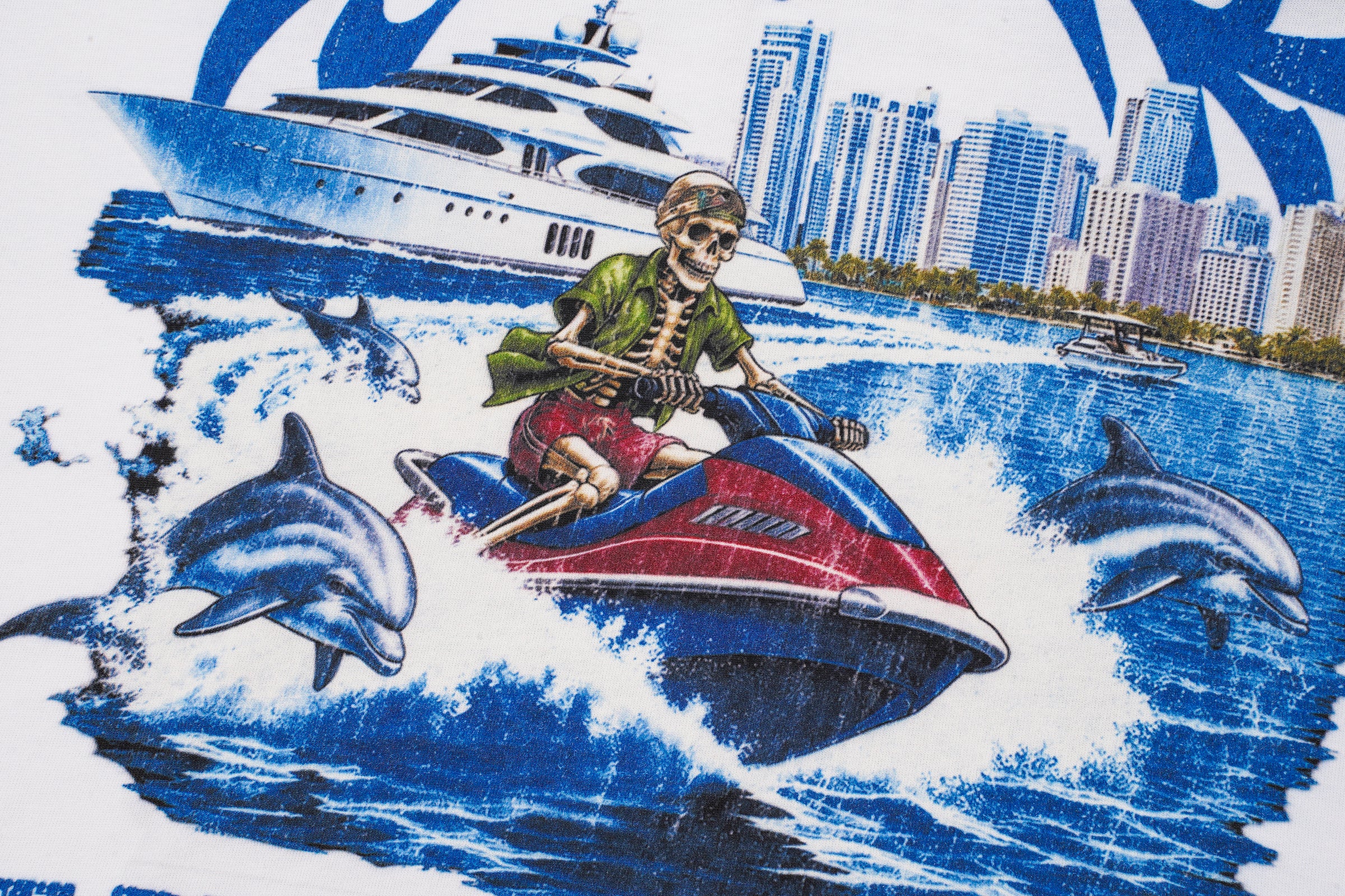 Godspeed Blue Graphic White T‑Shirt