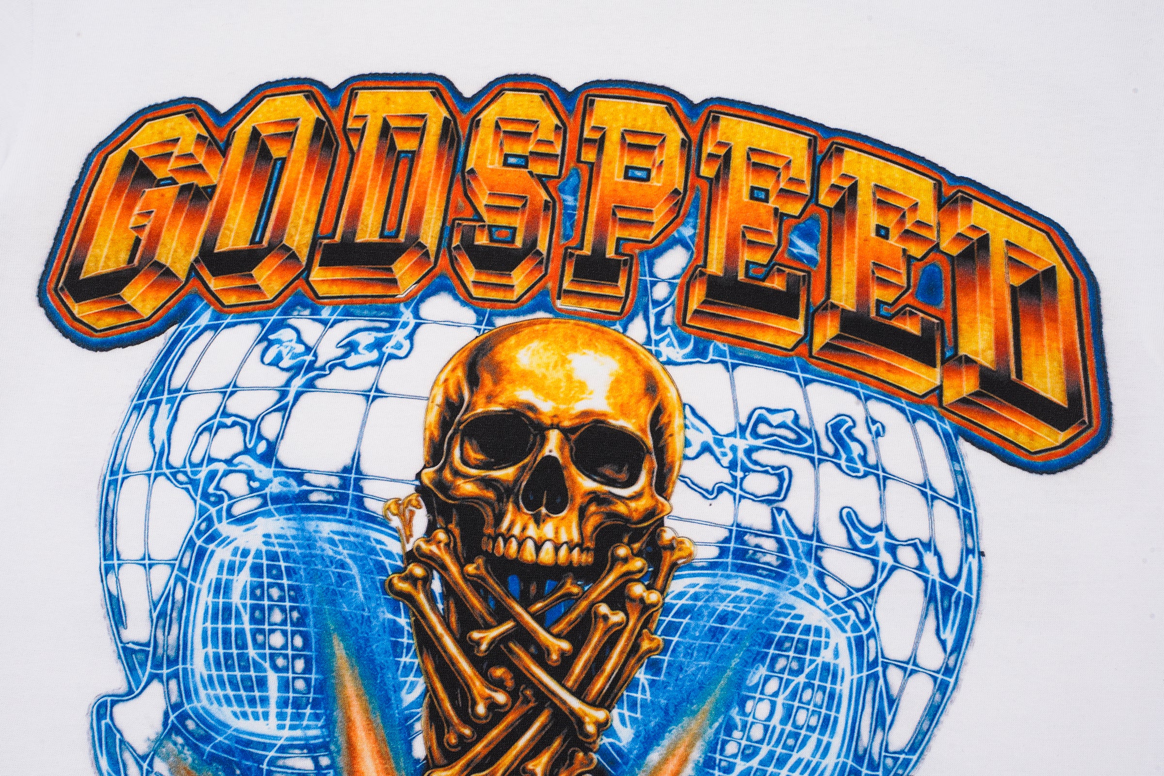 Godspeed Skull Flag Graphic T‑Shirt