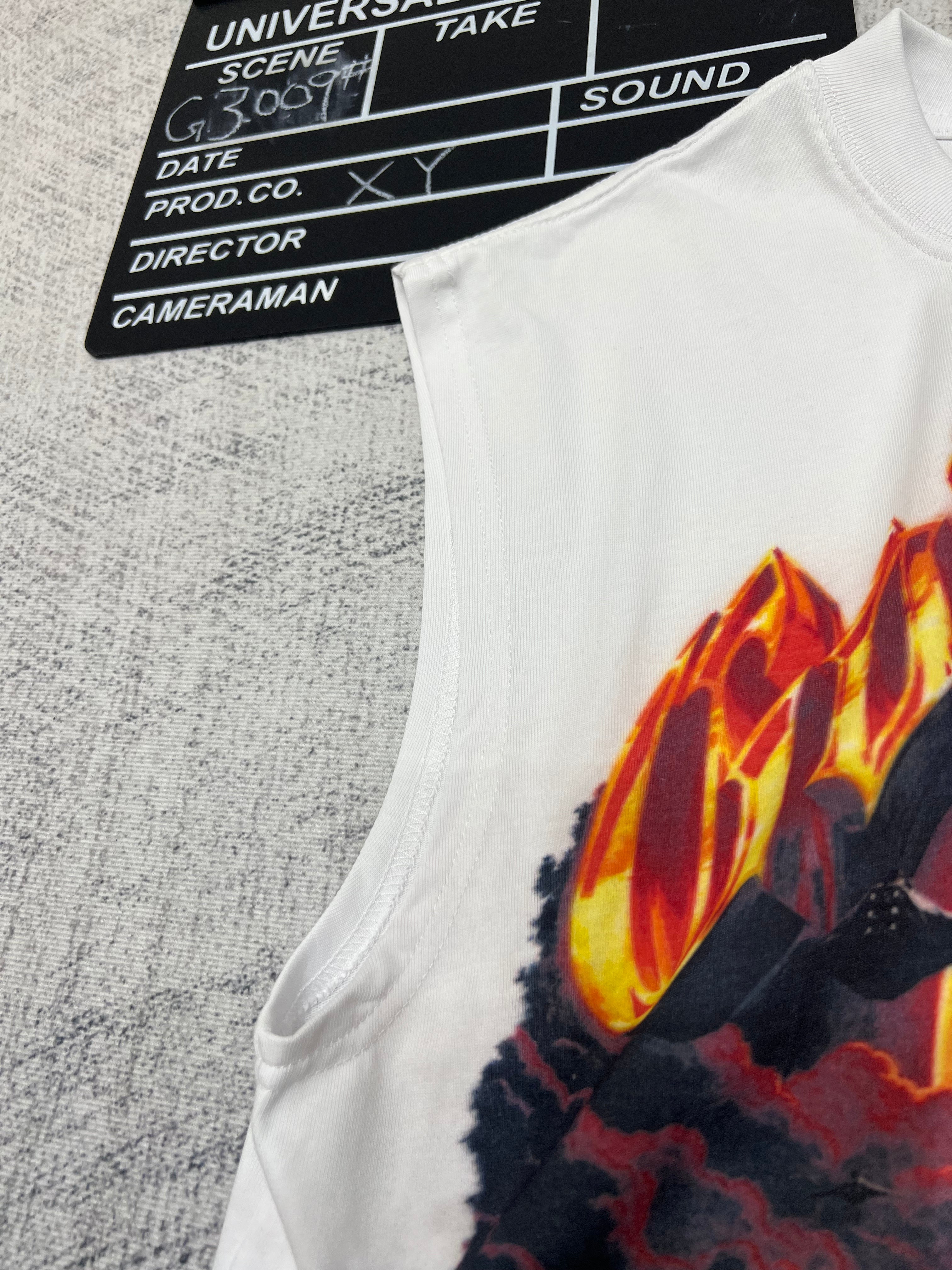 Godspeed Skull Flame Graphic Tank Top