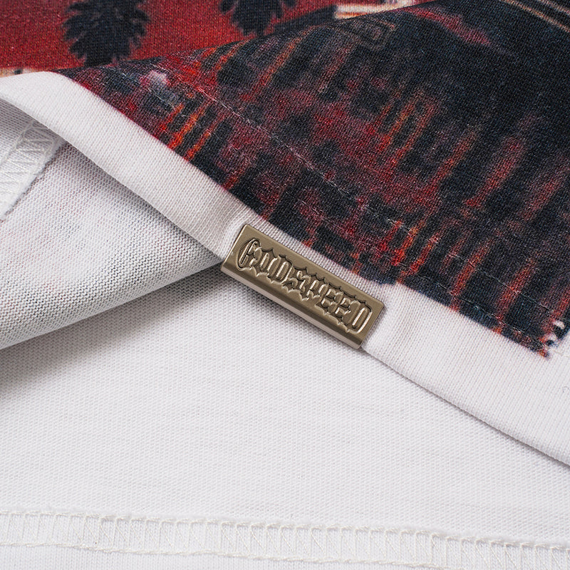 Godspeed Flame Skull Graphic T‑Shirt