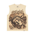 Godspeed Vintage‑Wash Statue of Liberty Sleeveless Tank Top