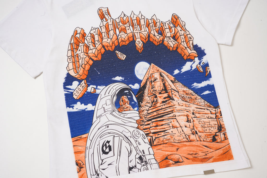 Godspeed Mountain Graphic White T‑Shirt