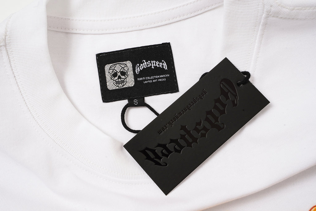 Godspeed Tiger Graphic White T‑Shirt