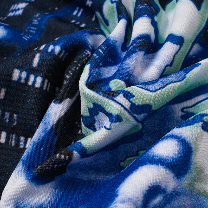 Godspeed Blue Flame Skull Graphic T‑Shirt