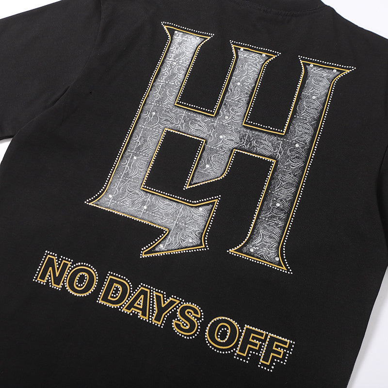 Life Hustlers Praying Angel Graphic Black Tee