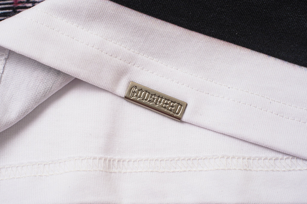 Godspeed Figure Letter Print T‑Shirt