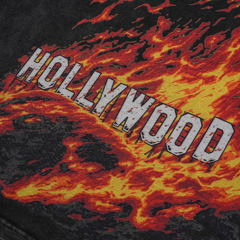 Godspeed Hollywood Flame Print T‑Shirt