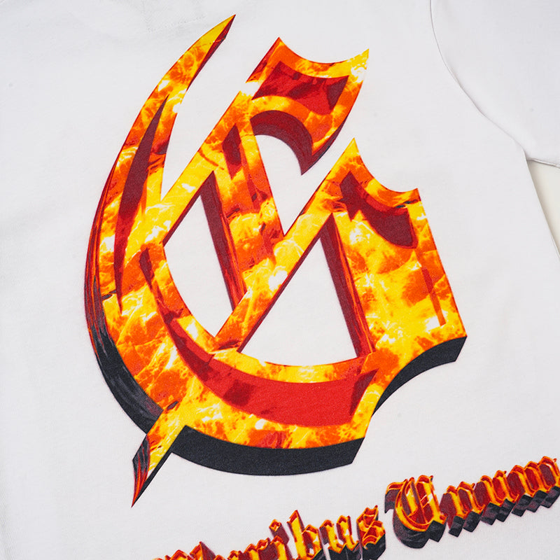 Godspeed Flame Skull Graphic T‑Shirt